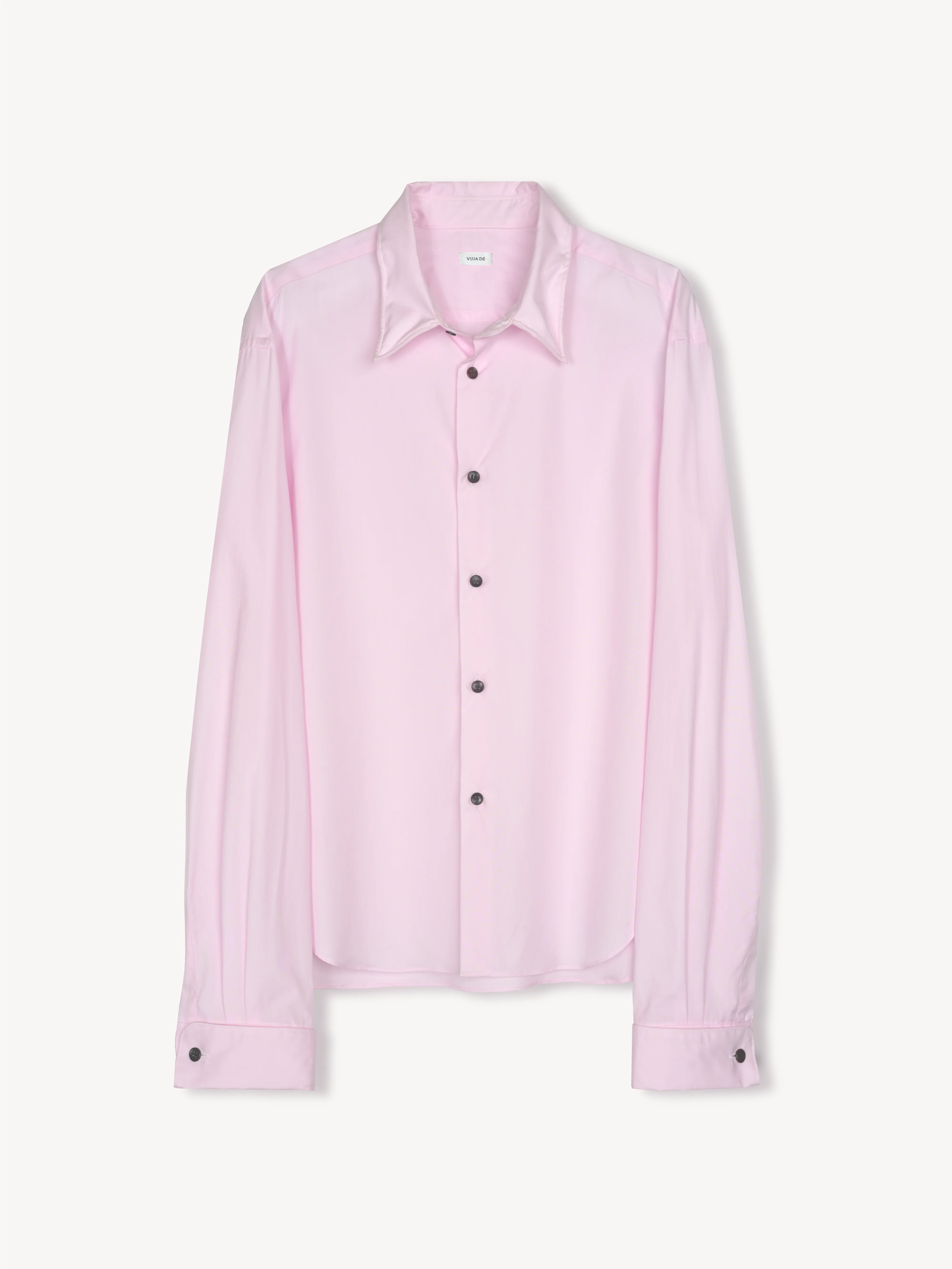 Finn Wired Double Cuff Shirt in Cotton Poplin - Image 4