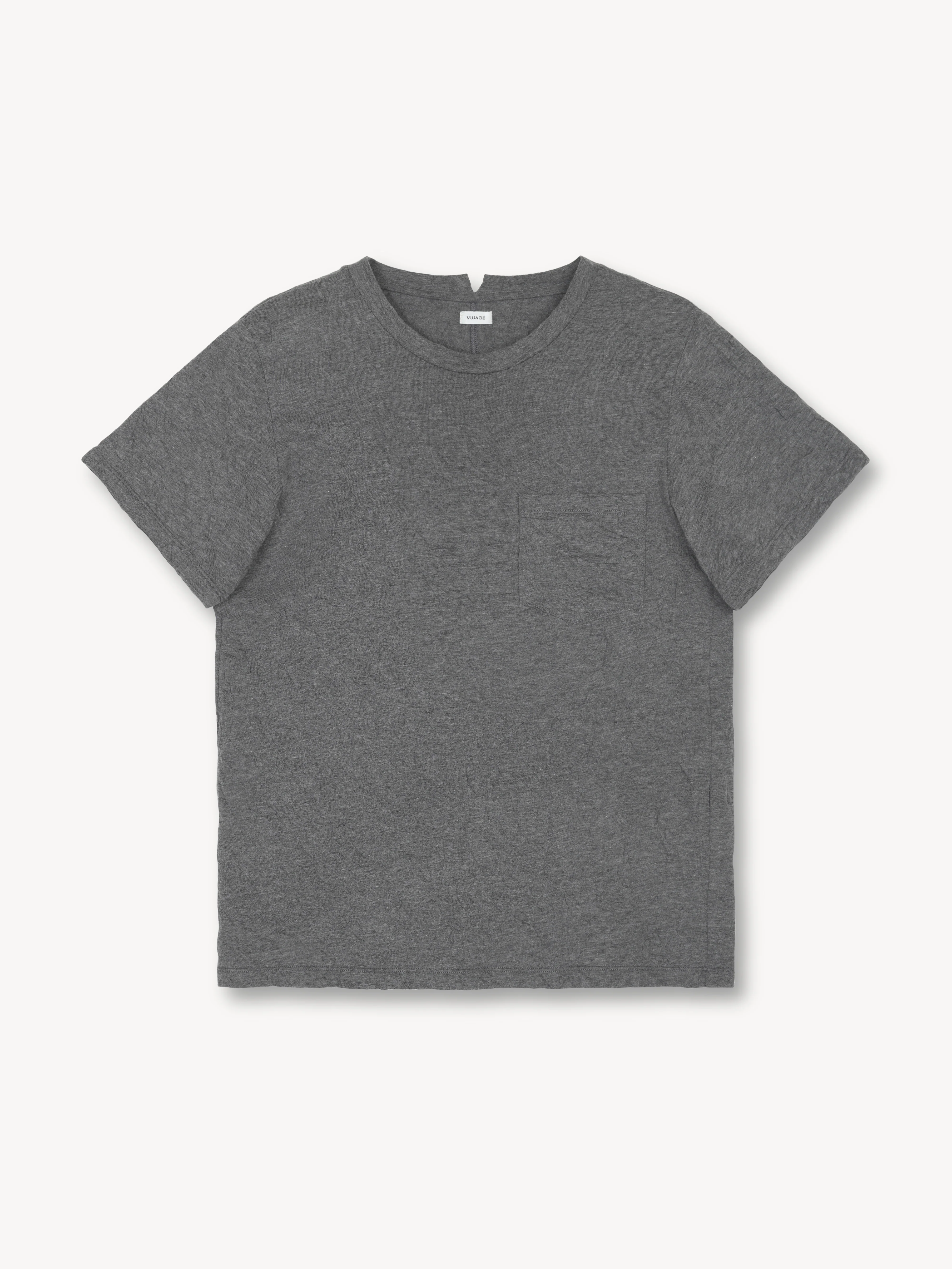 Otto Crinkled Pocket T-Shirt in Cotton - Image 3