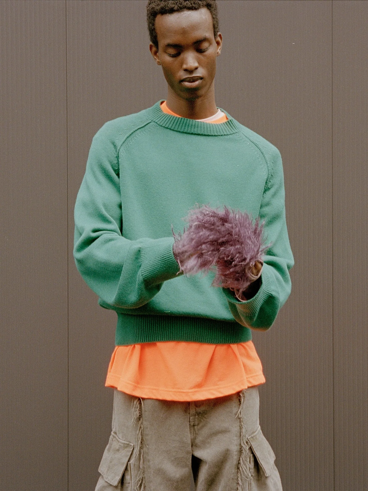 The “Piege” Cashmere Blend Sweater in Napier green - Image 3