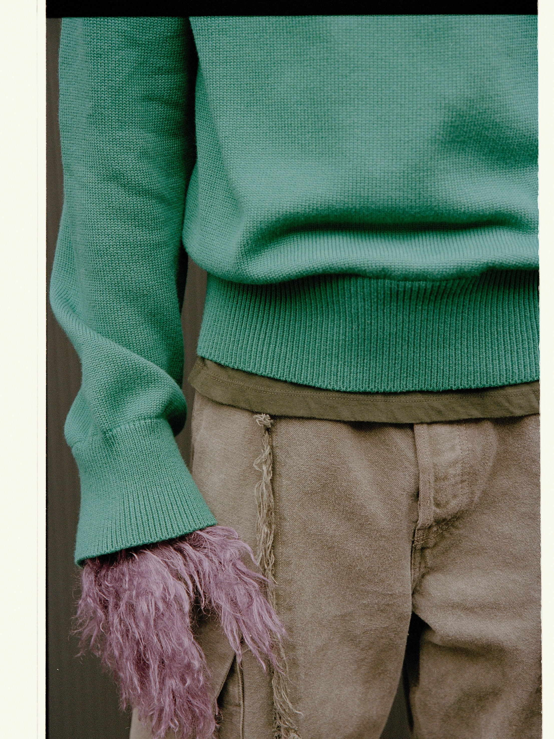 The “Piege” Cashmere Blend Sweater in Napier green - Image 5
