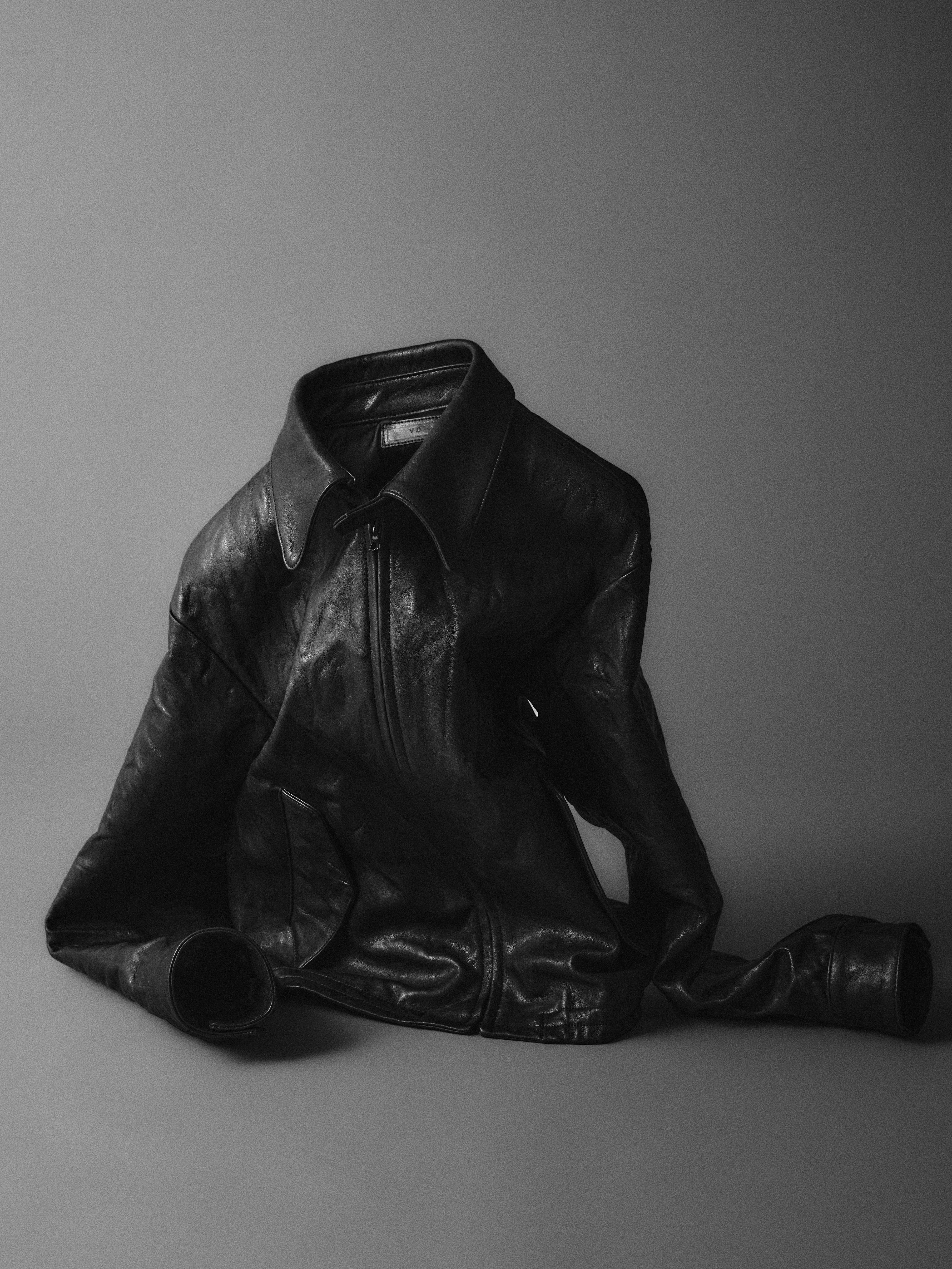 Weston Crinkled Leather Jacket in Goat leather - Image 4